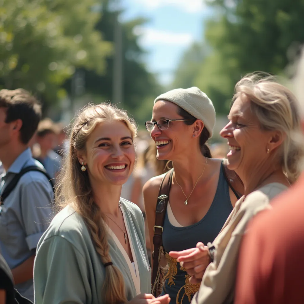 Evento comunitario de SueñosSinEstrés al aire libre